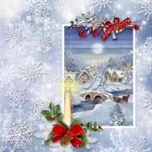 Felicitare de Craciun – Lux 15x15-(18C-09)